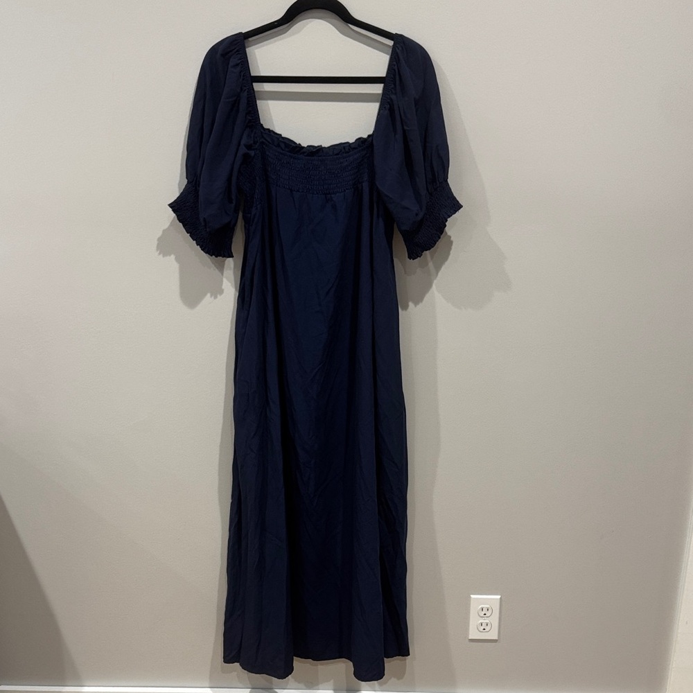 Chic Navy Blue Maxi Dress